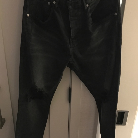 Purple Brand Men's Distressed black Skinny Denim Jeans - Picture 1 of 4